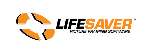 Image of the logo for the LifeSaver Picture Framing Software.