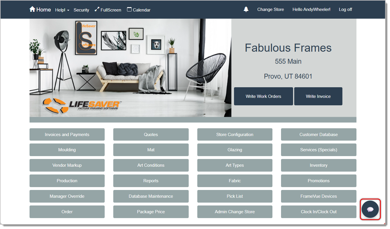 Image showing the Messenger Widget for the LifeSaver software system.