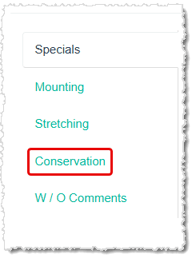 Image showing where Special Types are broken out on a work order in the LifeSaver software.
