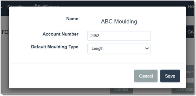Image displaying the Vendor window where you configure your integration in the LifeSaver system.