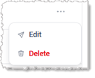 Image of the Actions for Campaigns in the list on the Bulk SMS page of the LifeSaver Software system.